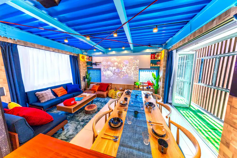 Turn-Key Airbnb — Blue-Themed Entertainment House near Sangenjaya